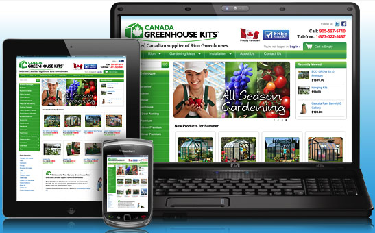 Canada Greenhouse Kits Ecommerce Website Design